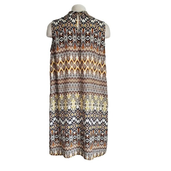 SPENSE Retro Printed Longline Tunic High Low Hem with Deep Vents Size L - Picture 2 of 10